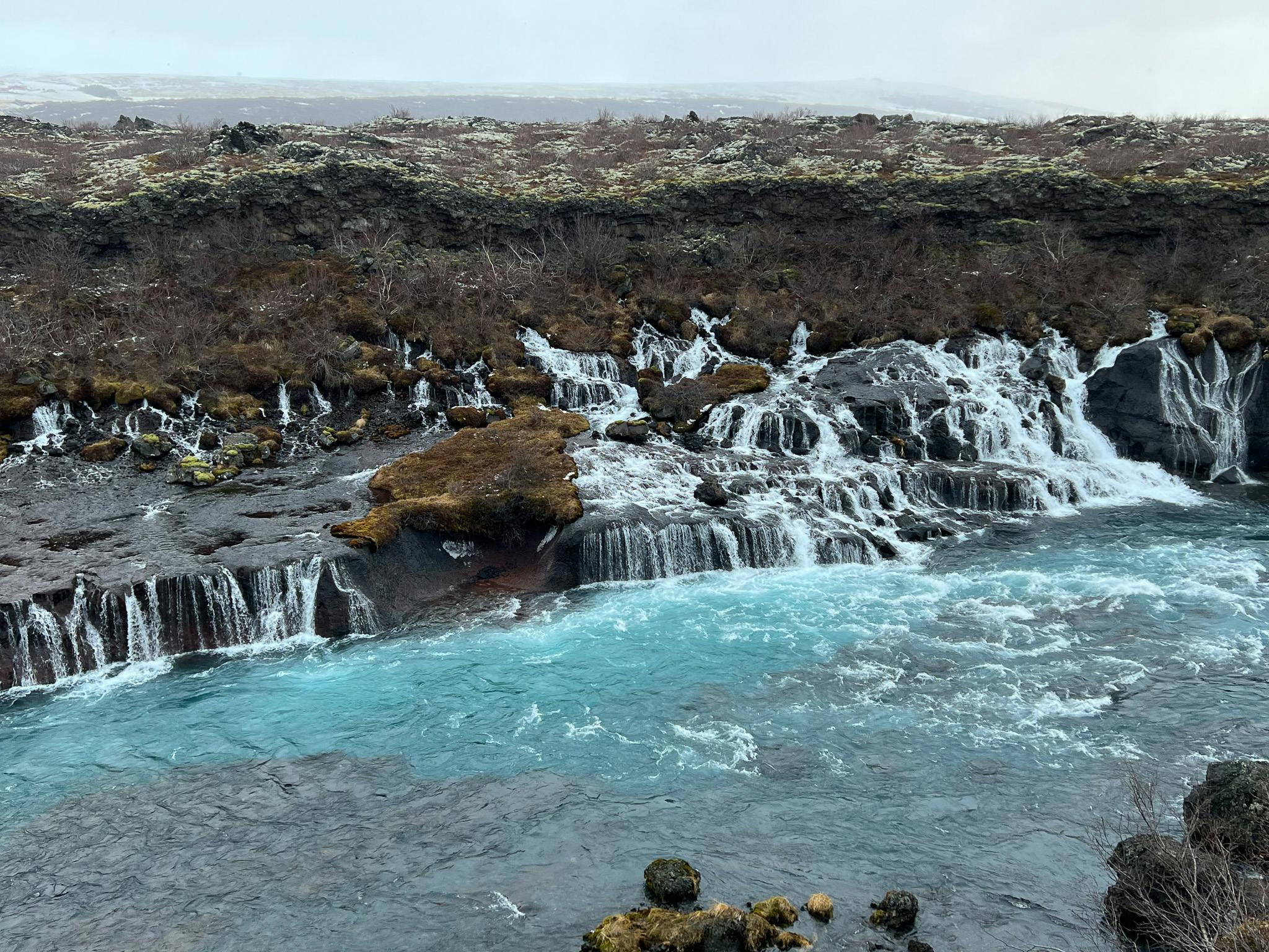 Iceland in a nutshell, Borgarfjordur, Husafell, Lava waterfall, glacier.